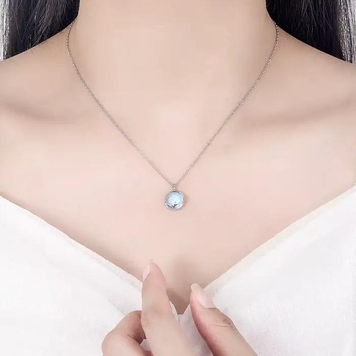 Ensembles de bijoux en pierre de lune Antler pour femmes, bracelet en argent regardé 925, collier, boucle d'oreille pour patients, cadeau de mariage, offre spéciale