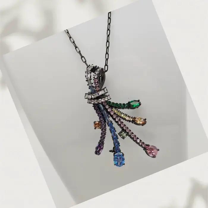 Collier Boucles d'Oreilles Bracelet Style Rétro Élégant Coloré Pour Femmes Occasions Spéciales