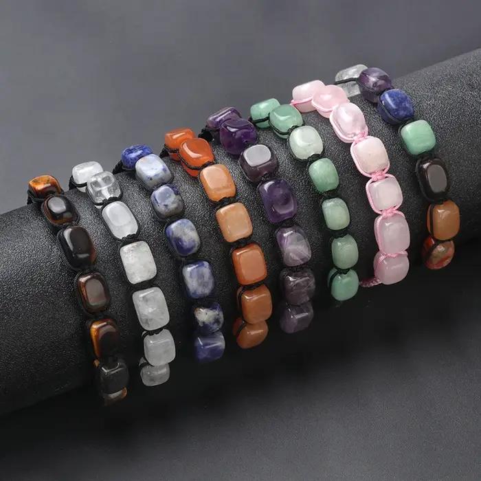 Bracelet en pierre naturelle et cristal