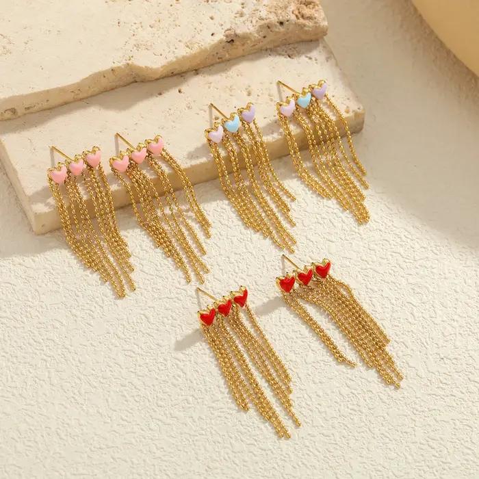 Atoztide – boucles d'oreilles longues en coquille d'ormeau pour femmes