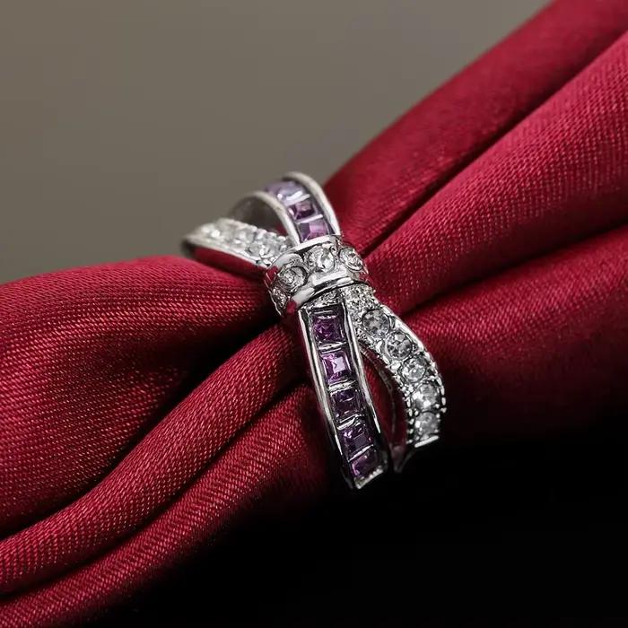Bagues en argent Sterling 925 et diamant pour femmes