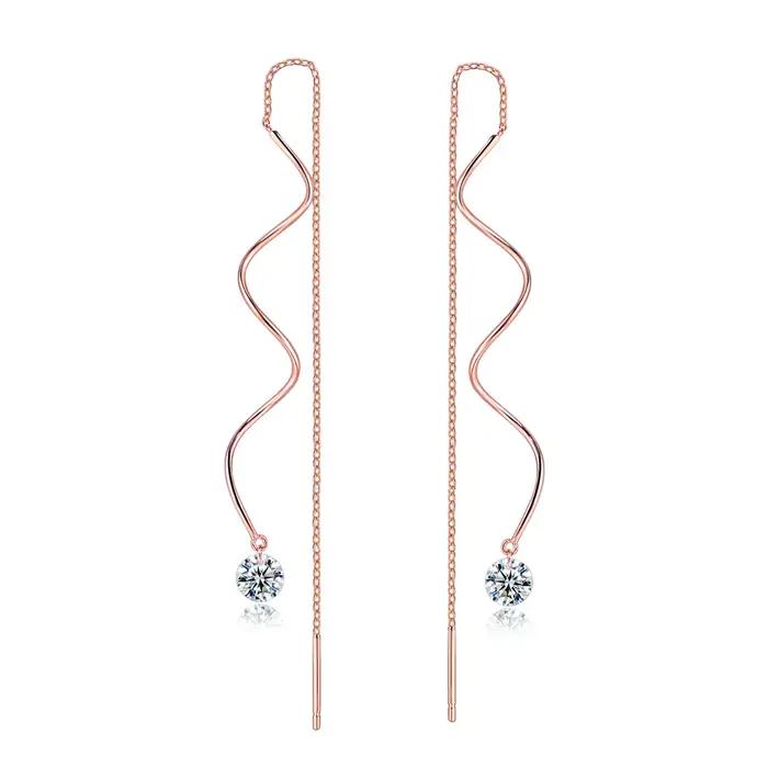 Boucles d'oreilles longues à pampilles pour femmes
