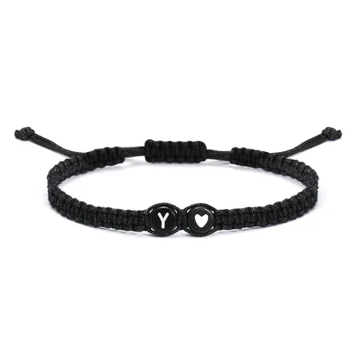 Bracelet à initiales personnalisables 26 lettres pour femmes hommes cadeau amitié occasions spéciales trésors de mémoire