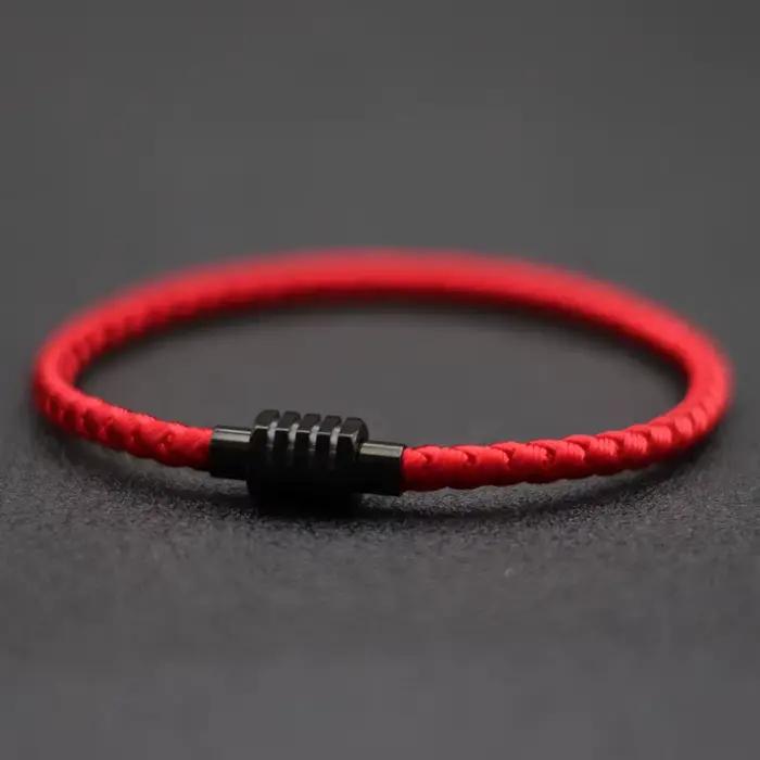 Bracelet à cordon en acier inoxydable pour Homme, accessoire magnétique assorti, cadeau pour petit ami, nouveauté
