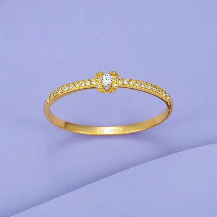 Bracelet en or AU999 certifié NGTC pour femmes occassions d'engagement et cadeaux romantiques