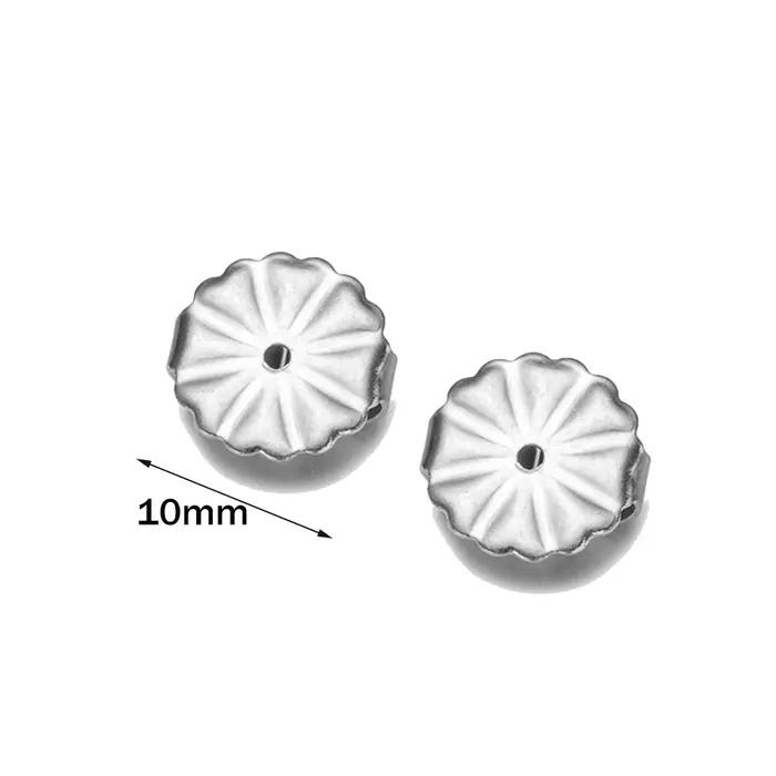 10 paires de boucles d'oreilles en acier inoxydable doré