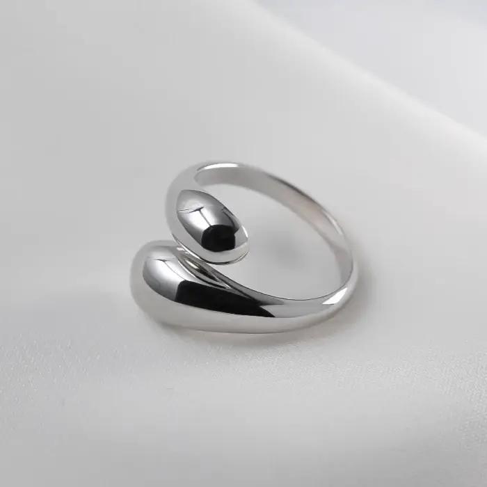Bague en argent sterling 925 sertie de zirconium blanc élégante pour femmes occasions spéciales soirée mariage anniversaire