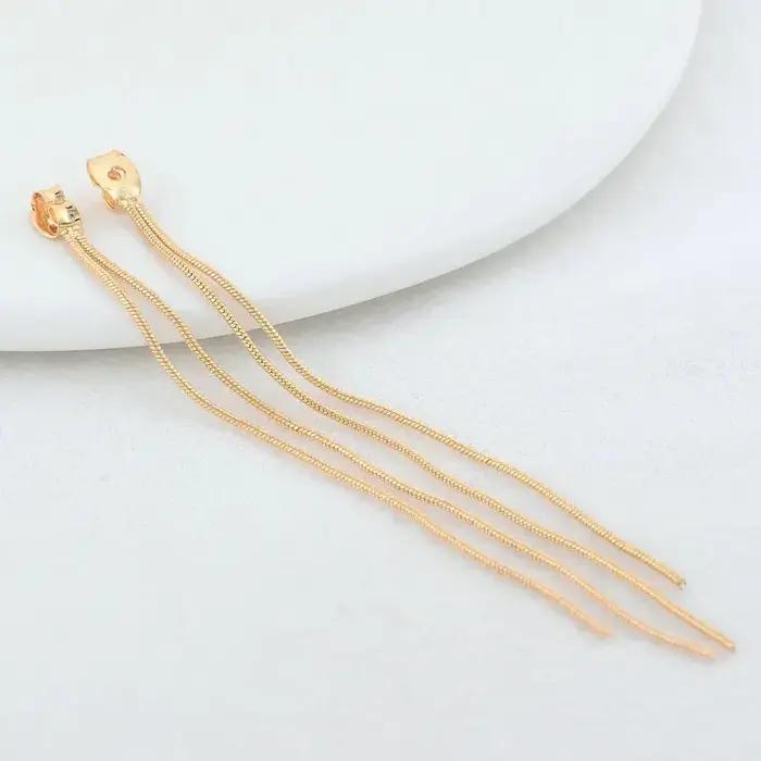 Boucles d'oreille à pampilles plaquées or 14 carats pour bijoux personnalisés et créatifs occasions spéciales femmes hommes enfants