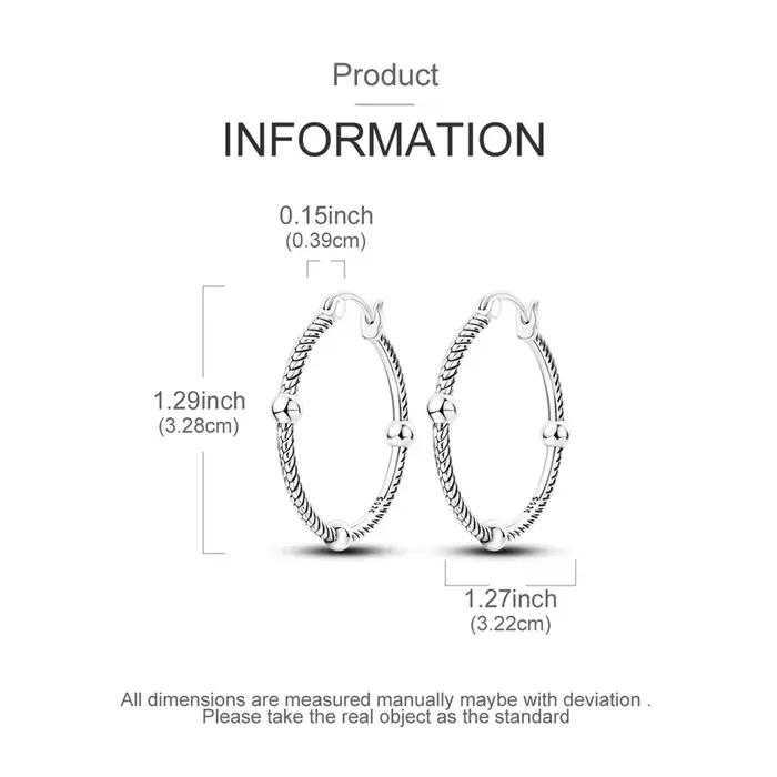 Boucles d'oreilles en argent Sterling 925 à trois boules en os de serpent pour femmes, cerceau pour anniversaire, bijoux cadeaux de mariage