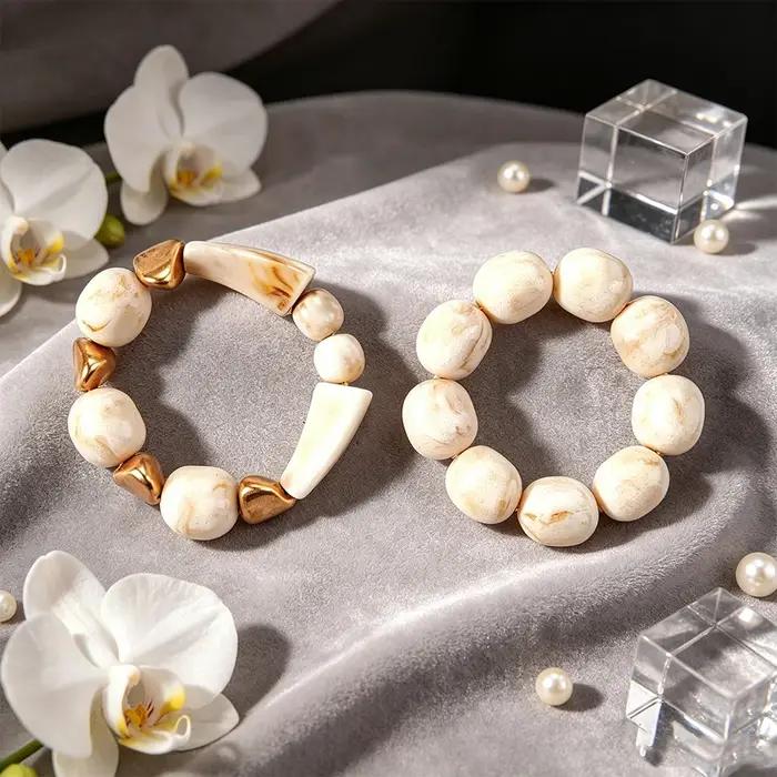Bracelet bohème en corde élastique pour dames
