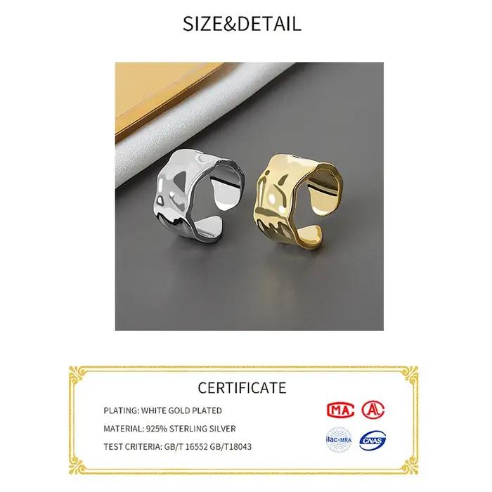 Bague en argent sterling 925 sertie de zirconium blanc élégante pour femmes occasions formelles minimalistes cadeau de fête chic