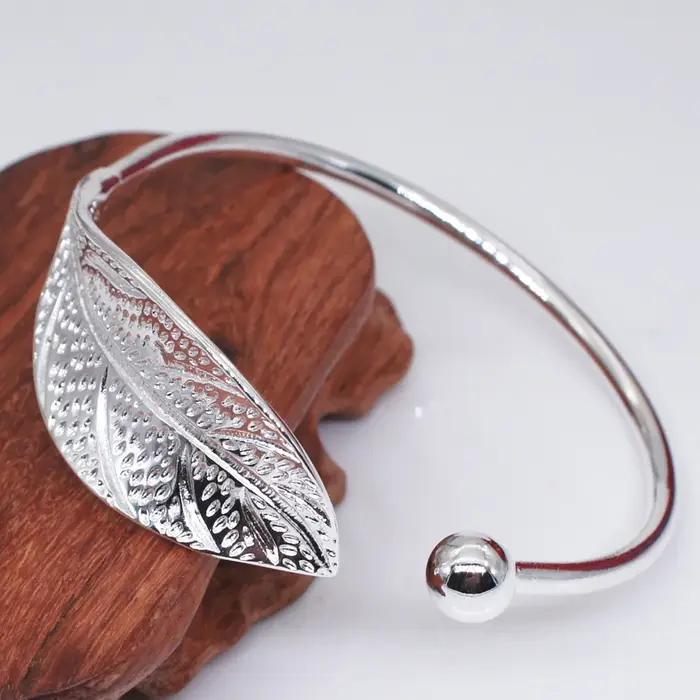 Bracelet manchette en argent Sterling 925 pour femme