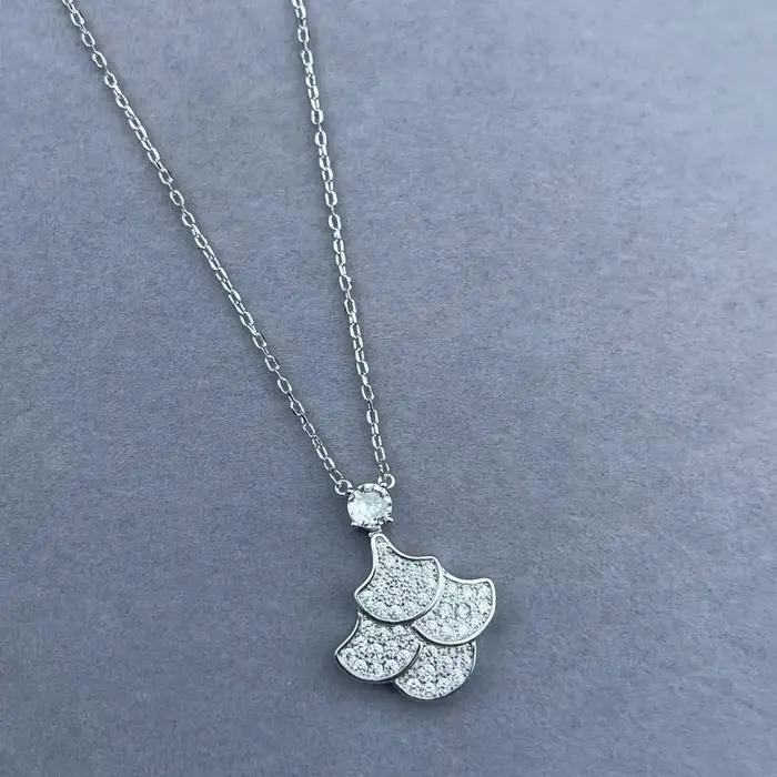Collier classique de luxe en argent sterling S925 pour femme. Design papillon 1:1