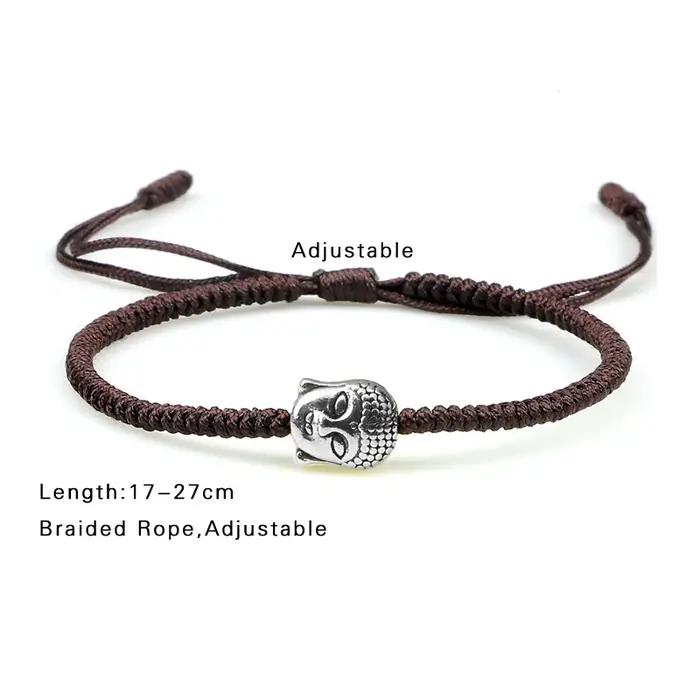 Bracelet en fil rouge minimaliste réglable pour hommes et femmes, cadeau idéal pour couples, bijoux de yoga et accessoires de mode