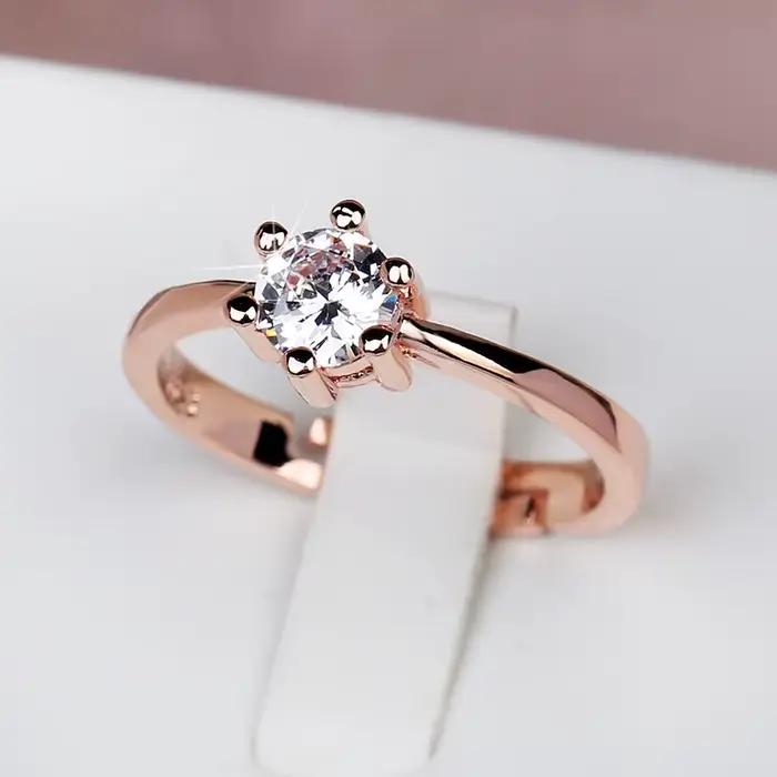 Bague de luxe en argent regardé 925 pour femme