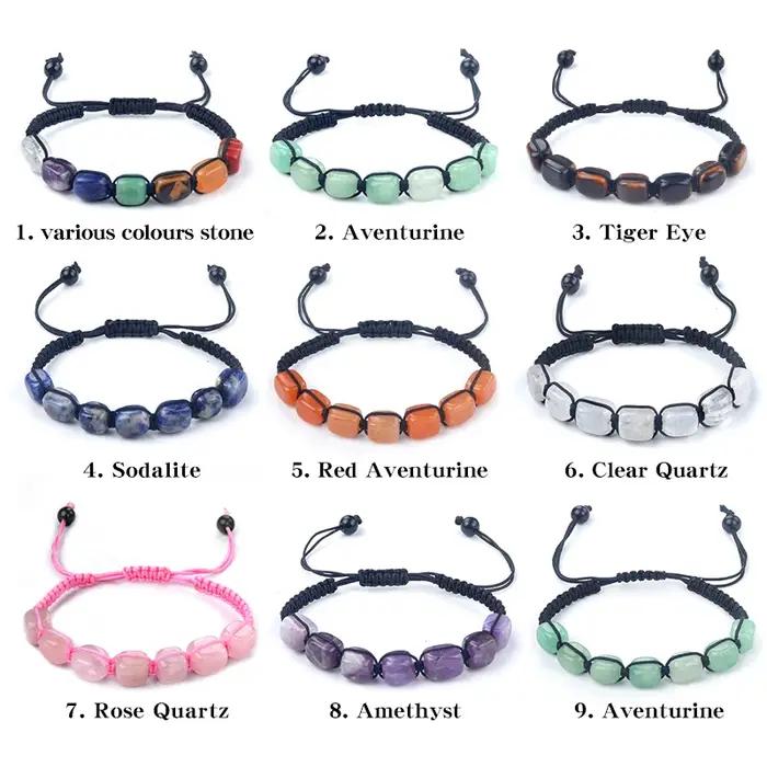 Bracelet en pierre naturelle et cristal