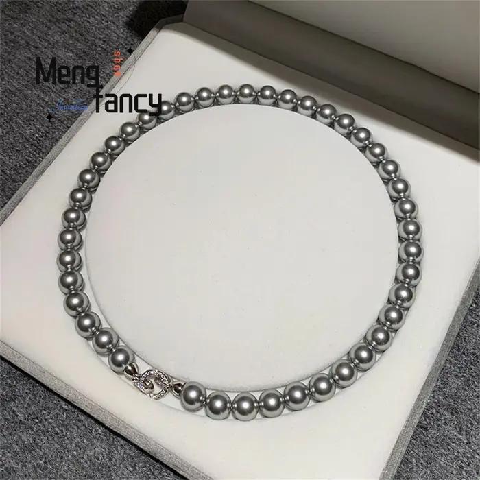 Collier de perles d'eau douce naturelles élégant pour femmes occasions spéciales collier ras du cou certification qualité style classique