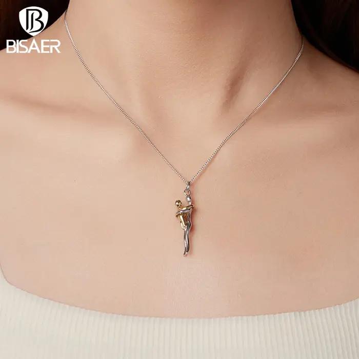 Collier en argent sterling 925 sertie de zirconium blanc pour femme romantique et mignonne à offrir pour les occasions spéciales