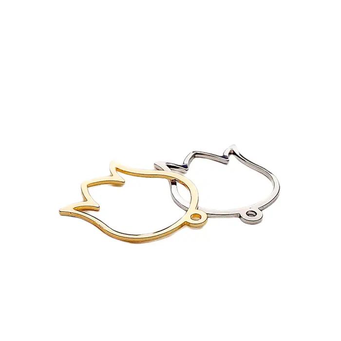 Boucles d'oreilles en cuivre plaqué or et argent véritable