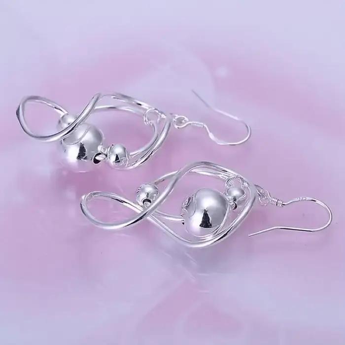 Boucles d'oreilles pendantes en argent sterling 925 pour femmes styles modernes occasions spéciales mariage partie anniversaire