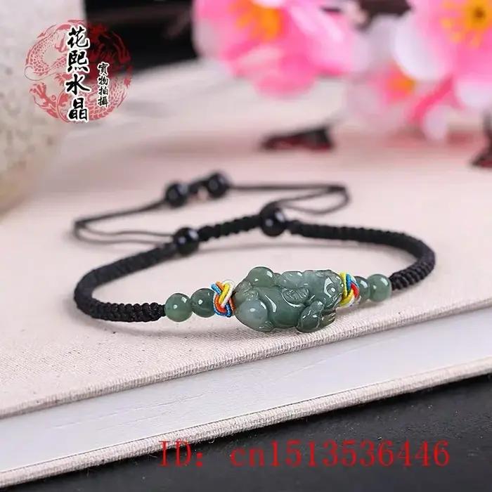 Bracelets de perles Pixiu d'eau bleue pour femmes, amulettes en pierre précieuse, émeraude naturelle véritable, bracelet jonc, cadeau de bijoux, diversification verte du Myanmar