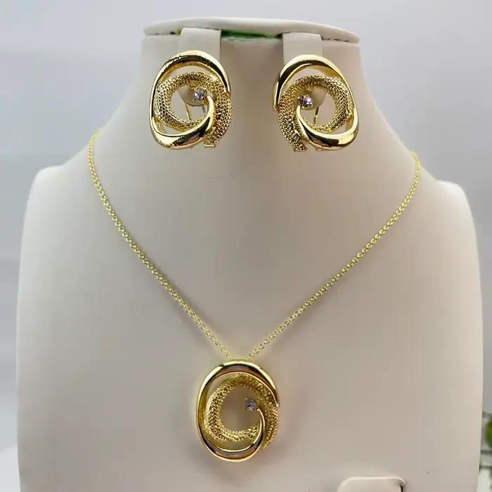 Bijoux classiques à la mode pour femmes, boucles d'oreilles, ensembles romantiques pour fête de mariage, cadeau d'anniversaire, ensembles tendance KY29287