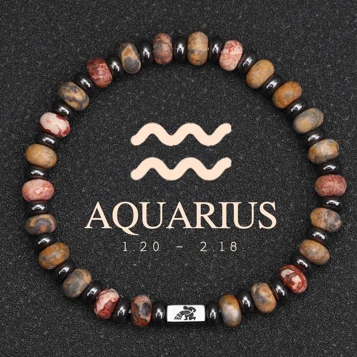 Bracelet Énergétique du Zodiaque en Pierres Naturelles