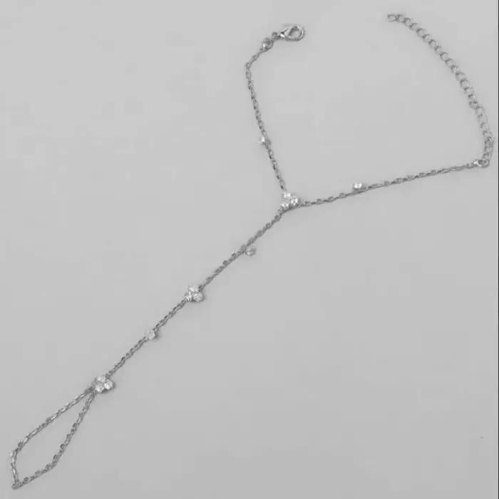 Bracelet de luxe en métal et cristal pour femmes