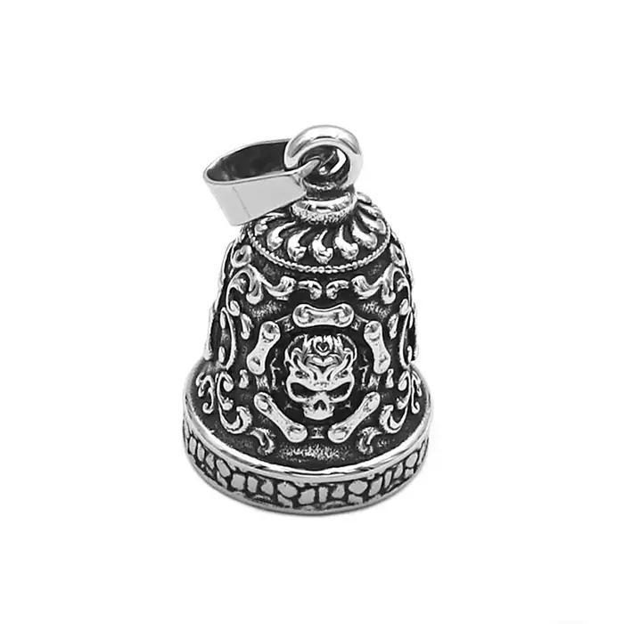 Pendentif Cloche Motard Aigle Live To Ride Acier Inoxydable Pour Hommes Occasions Spéciales Caractéristiques Uniques