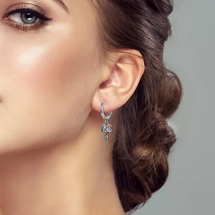 Boucles d'oreilles en argent Sterling 925 pour femmes et hommes