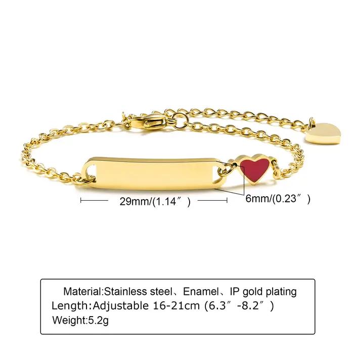 Bracelet médical personnalisé gratuit pour femmes, nom personnalisé, chaîne de Date, bijoux hypoalle
