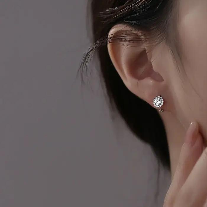 Boucles d'oreilles rondes bohème en argent Sterling 925 véritable pour femmes