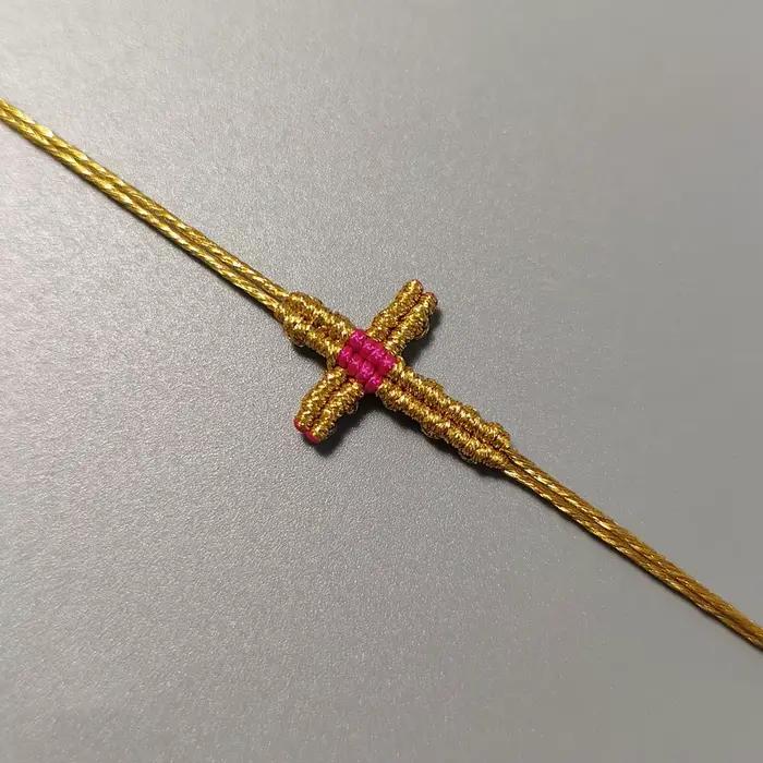 Bracelet croisé en macramé tissé à la main, bijoux réglables de style bohème pour femmes et filles