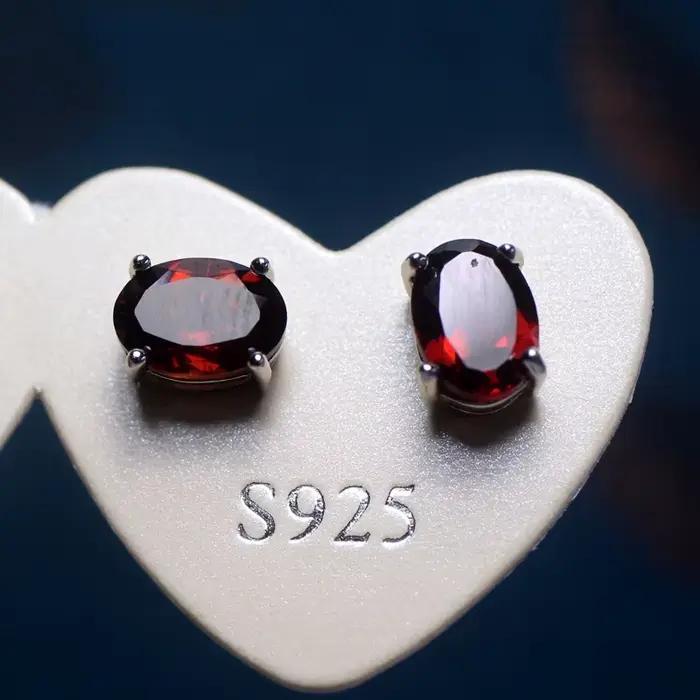Meihan – boucles d'oreilles en argent 925, breloque naturelle, avec pierre naturelle, pour la fabrication de bijoux ou cadeaux
