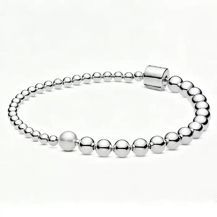 Nouveau bracelet cubain en argent S925 avec boucle en forme de cœur et corde tressée bicolore, idéal pour les accessoires de fête quotidiens et de bricolage
