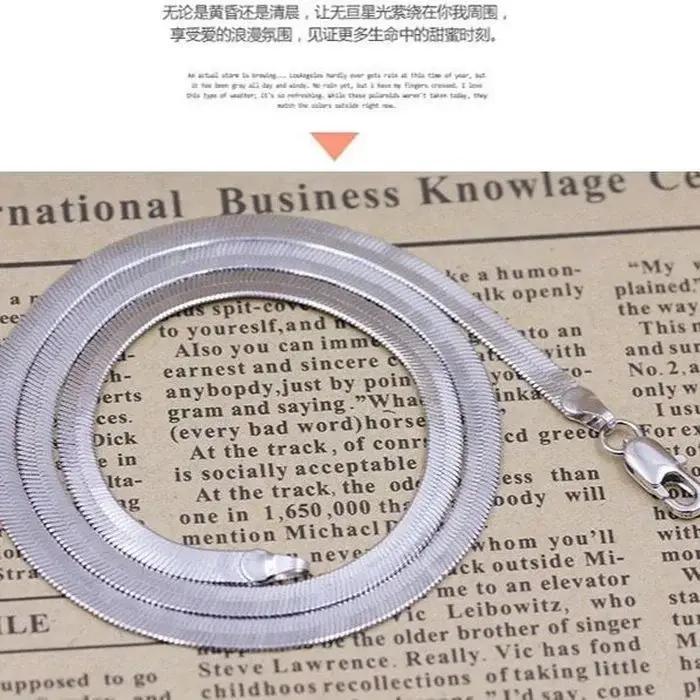 Collier chaîne à lame fine en argent Sterling 925