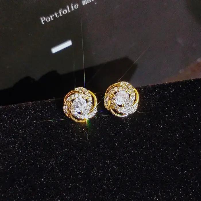 Boucles d'oreilles à clous en or 18 carats pour femmes bijoux bohémiens occasion spéciale mariage anniversaire de mariage noël halloween