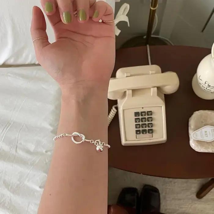 BF CLUB-Bracelet à moraillon en argent pour homme et femme