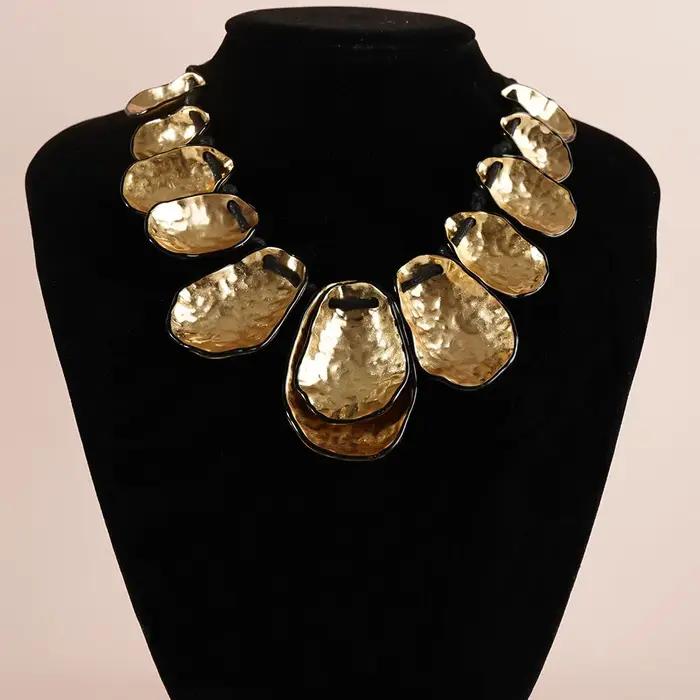 Collier de déclaration en Agate naturelle pour femmes