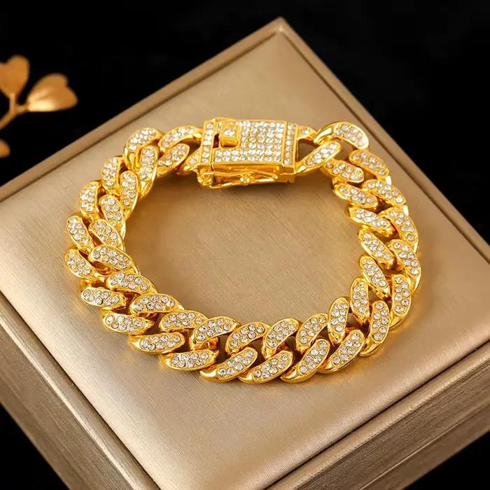 EILIECK-Ensemble de Colliers et Bracelets en Argent pour Femme, Style Cubain, Étanche, Cadeau de ix