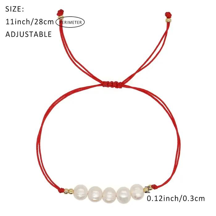 Bracelet bohème en perles d'eau douce baroques empilables fait à la main pour femmes et filles occasions spéciales
