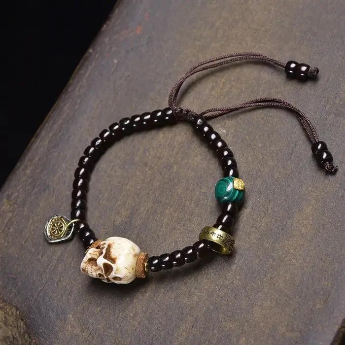 Bracelet tissé à la main avec agate
