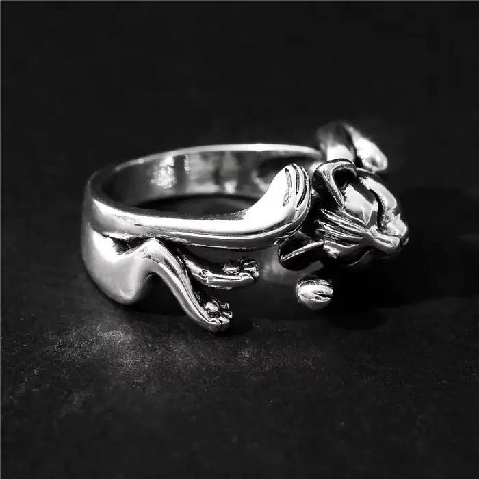 Nouveau Vintage mignon chat anneaux femmes bijoux cadeau d'anniversaire à la mode taille ouverte 925 bague en argent Sterling fille accessoires de fête KOFSAC