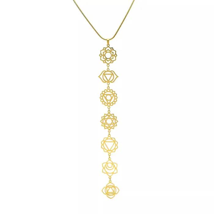 Collier de yoga KityKiss sept chakras original design pour la méditation et le bien-être spirituel offrir pour les occasions spéciales