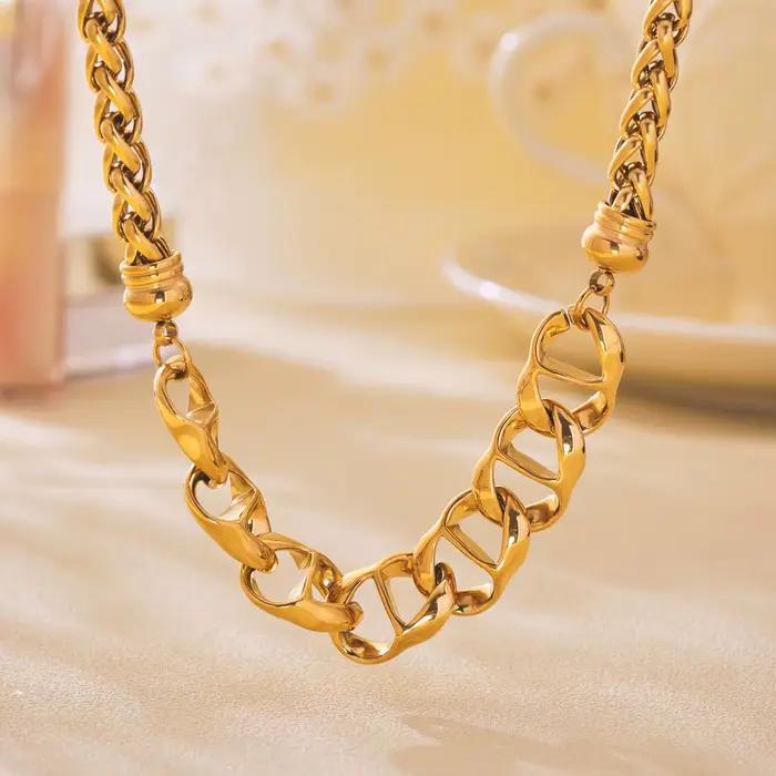 Amaiyllis – collier de personnalité minimaliste pour femmes, Style Punk Hip-Hop, chaîne épaisse, clavicule, bijoux