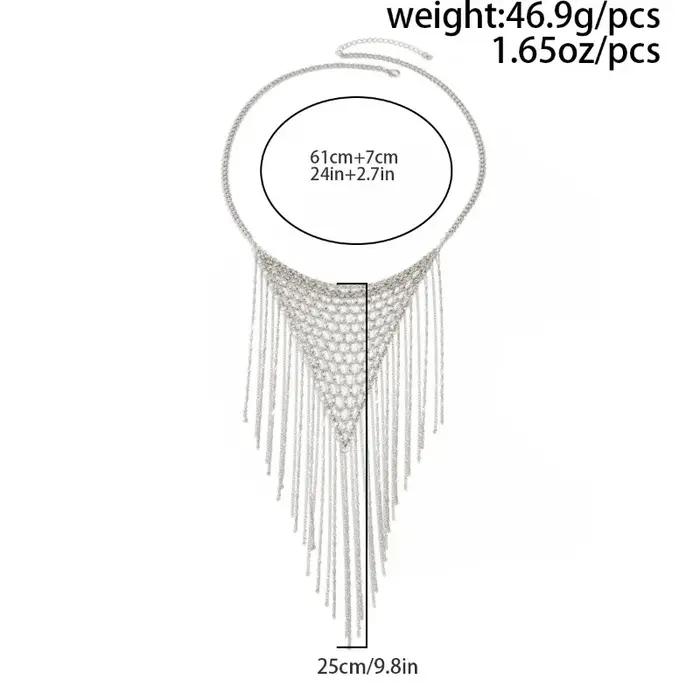 VIVILADY – collier multicouche en maille tissée pour femmes