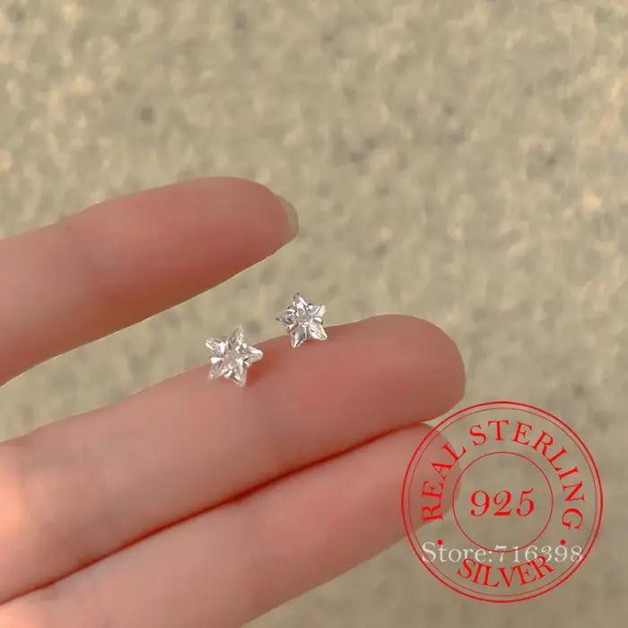 Boucles d'oreilles originales en argent Sterling 925