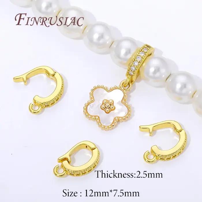 Bails plaqués or 18 carats pour pendentifs