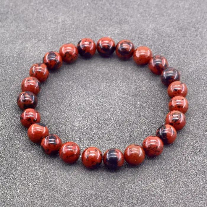 Bracelet en pierre naturelle semi-précieuse, style bohème, pierres vertes, perles de 6mm 8mm 10mm, bijou pour hommes et femmes, bracelet élastique ajustable, cadeau pour maman, soeur, amie
