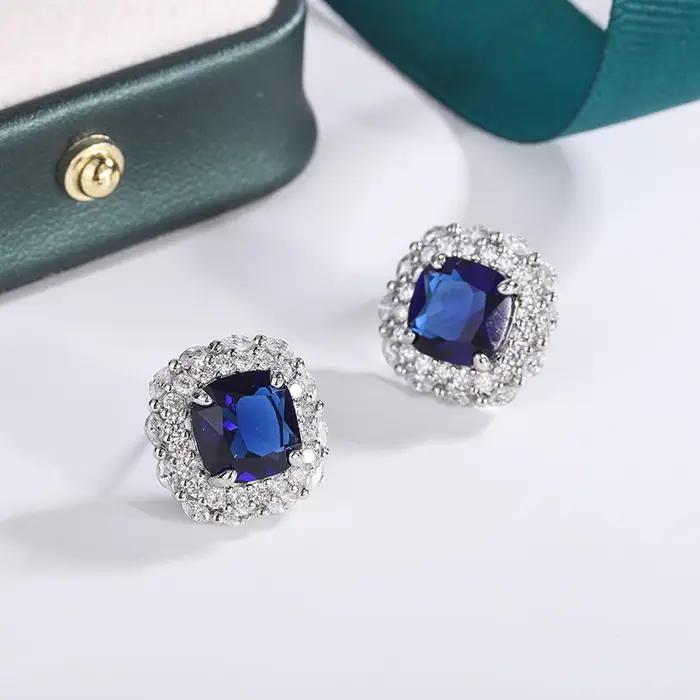 Boucles d'oreilles plaquées argent 925 pour femmes